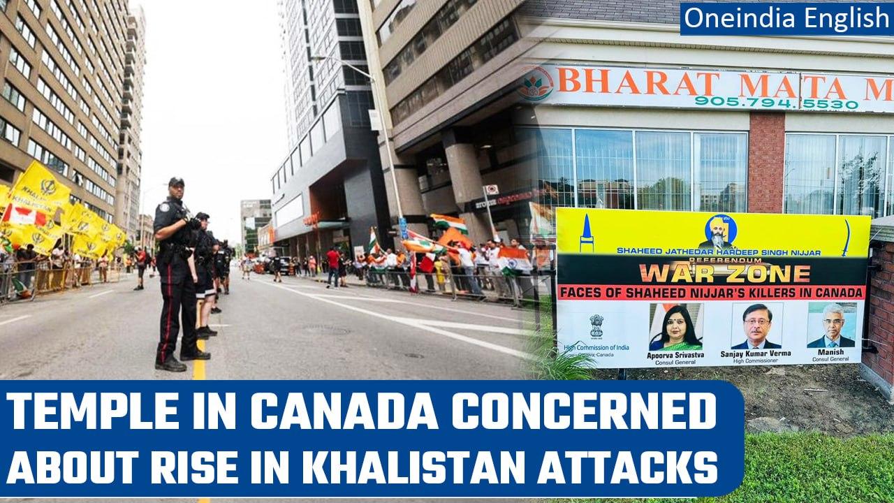 Khalistan: Brampton temple flags ‘rise in anti-India acts’ in letter to Trudeau | Oneindia News