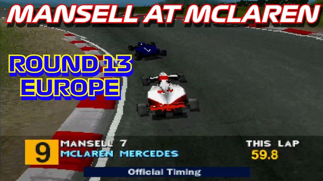 Mansell at McLaren | Round 14: European Grand Prix | Formula 1 (PS1)