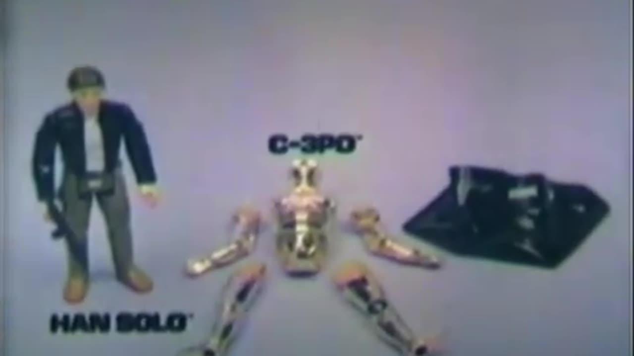 Star Wars 1981 TV Vintage Toy Commercial - Empire Strikes Back Action Figures Han Solo & C-3PO #1