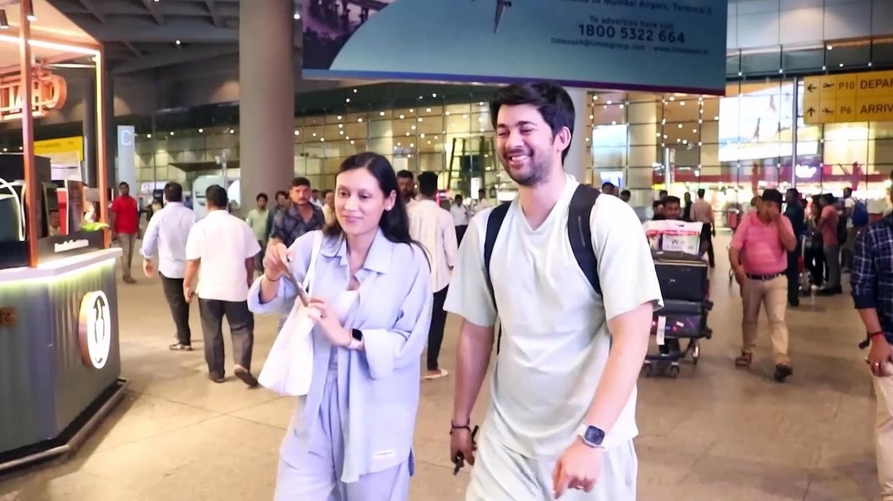 Karan Deol and Drisha Acharya return to Mumbai after enjoying their honeymoon
