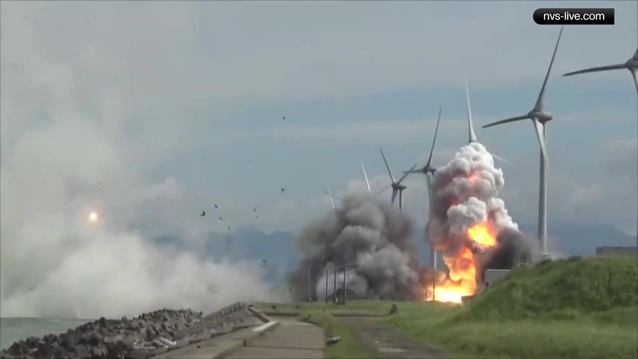Japan space agency rocket engine explodes during test