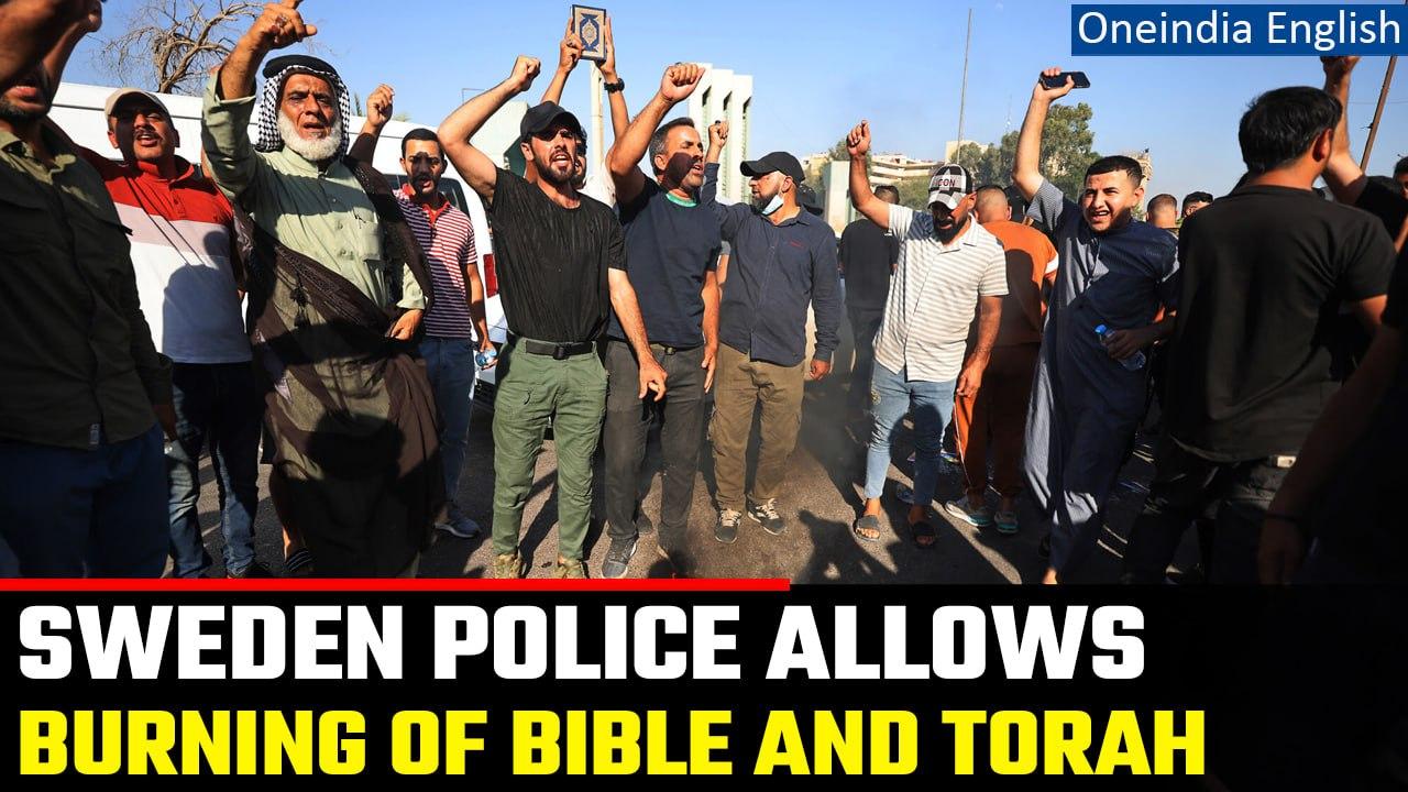 Swedish police authorise burning of Torah and Bible outside Israeli Embassy | Oneindia News