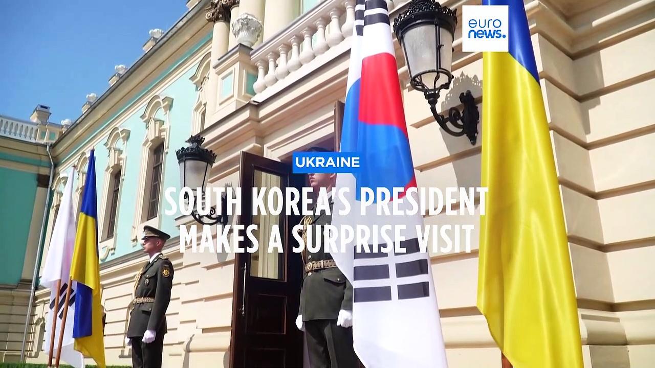 South Korea to expand support for Ukraine as President Yoon Suk Yeol makes a surprise visit