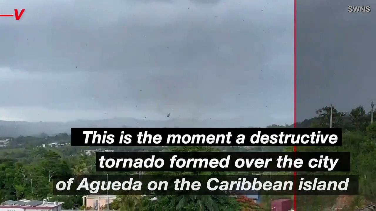 Must See! Resident Captures the Moment a Tornado Appears in the Sky Over Puerto Rico