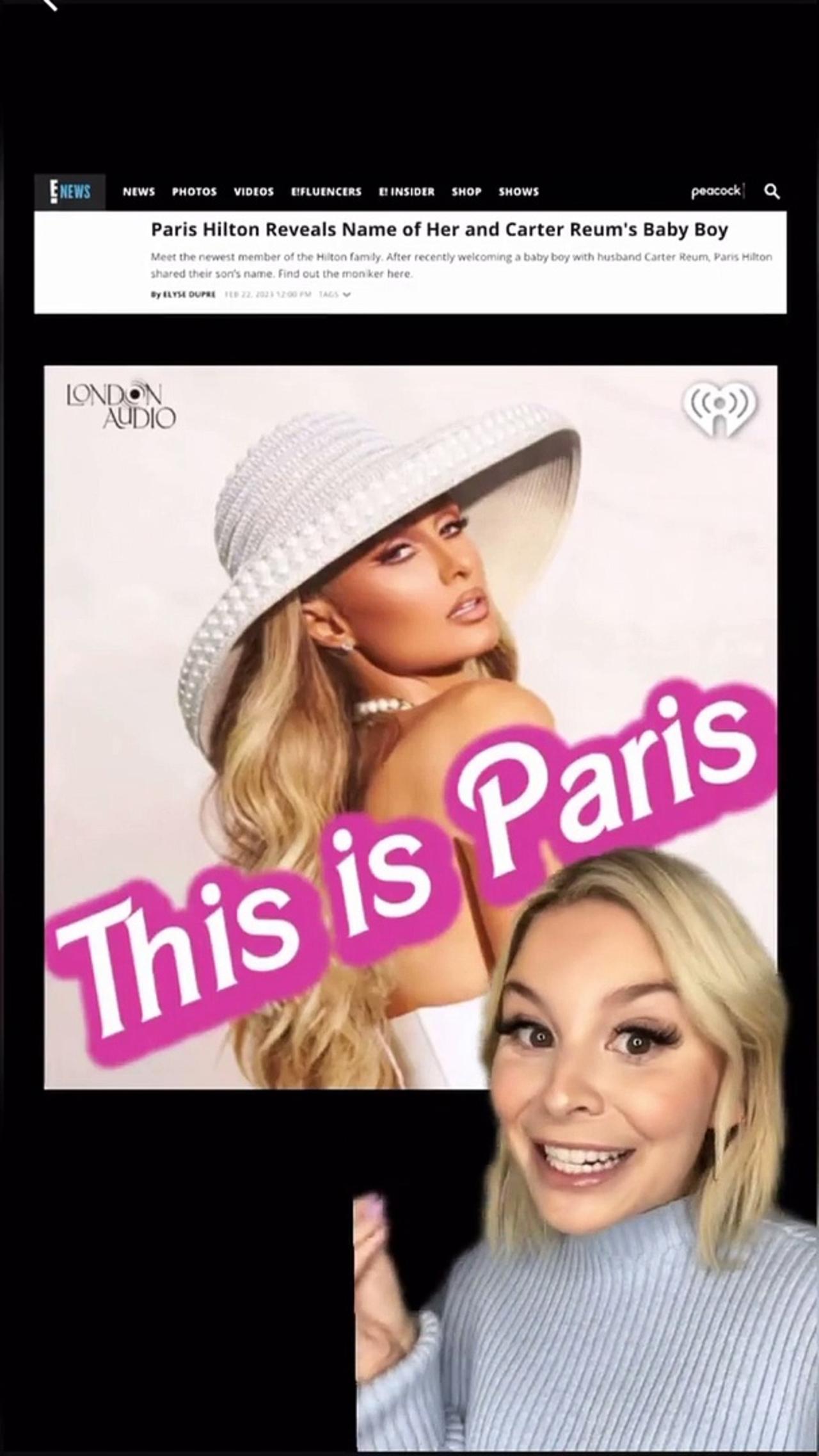 The Internet Reacts To  Paris Hilton's Baby Name Reveal