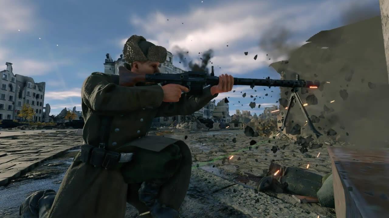 Enlisted Gameplay: 1942 MG 34 Gunner  Eliminated 7 Enemies in the Battle of Stalingrad