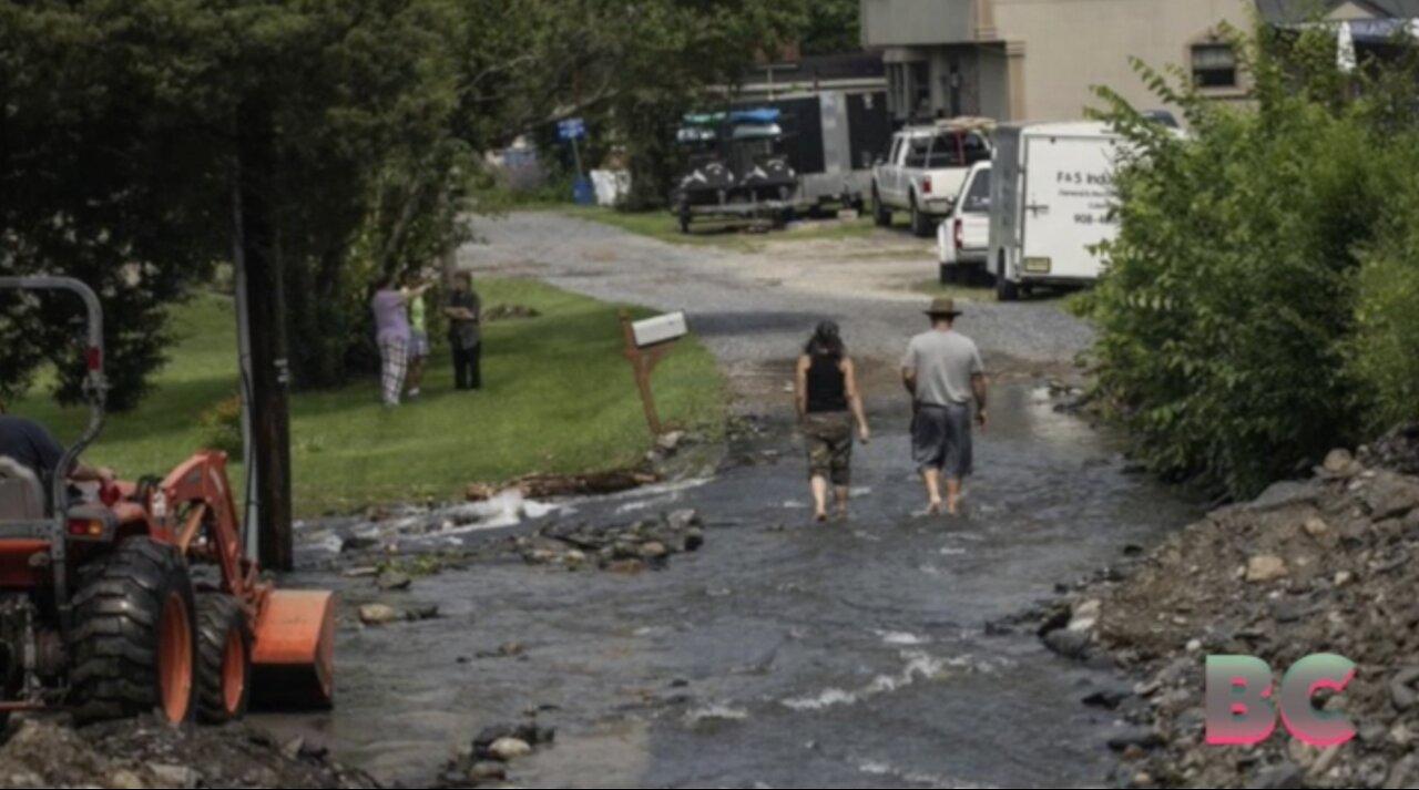 Massive search is underway for missing children swept away in suburban Philadelphia flash flood