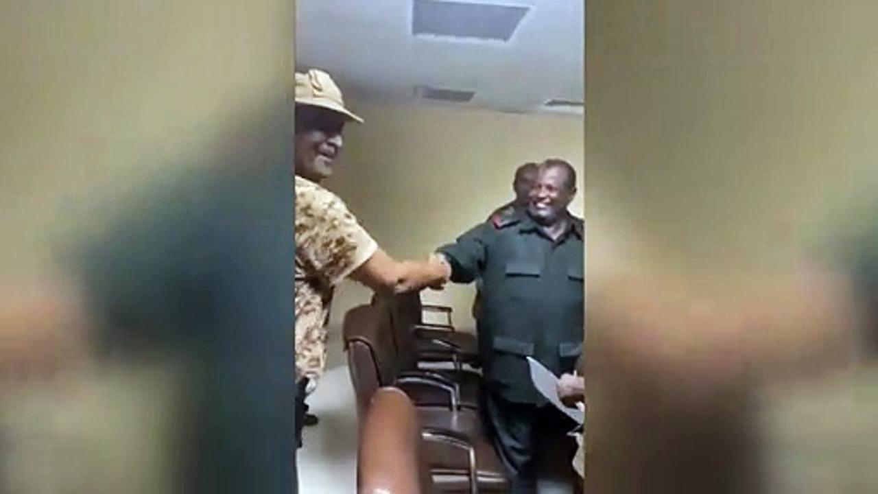 Sudanese army chief Abdel Fattah al-Burhan attends military meeting