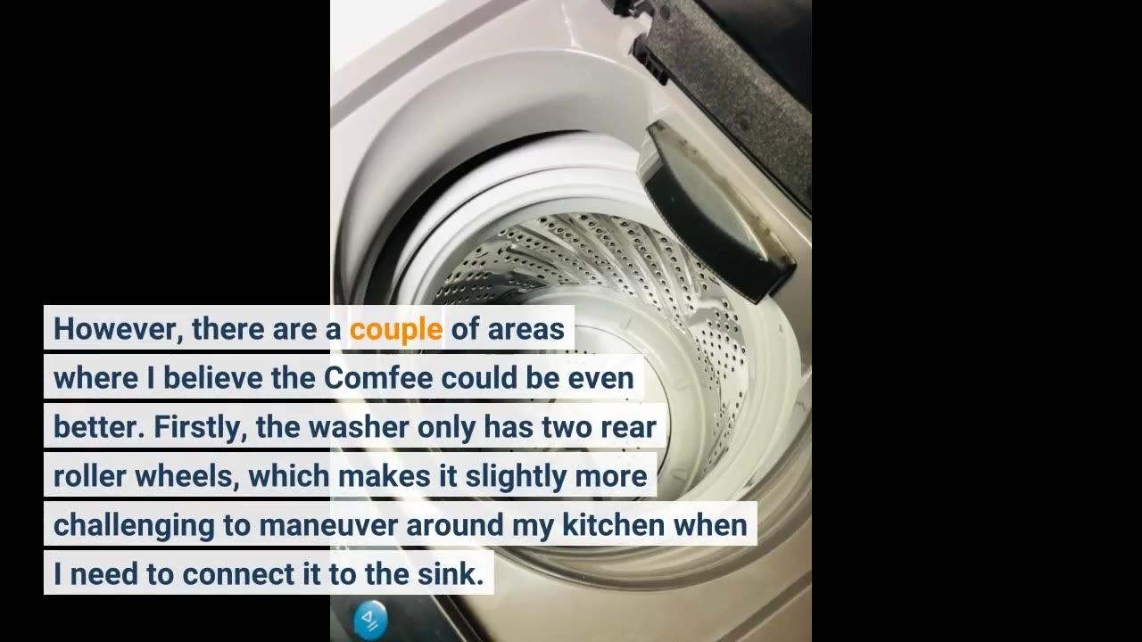 Comfee Portable Washing Machine, 0.9 cu.ft One News Page VIDEO