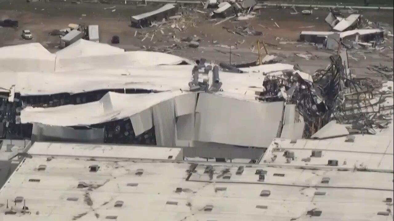 large Pfizer pharmaceutical plant in North Carolina was heavily damaged by a tornado on Wednesday