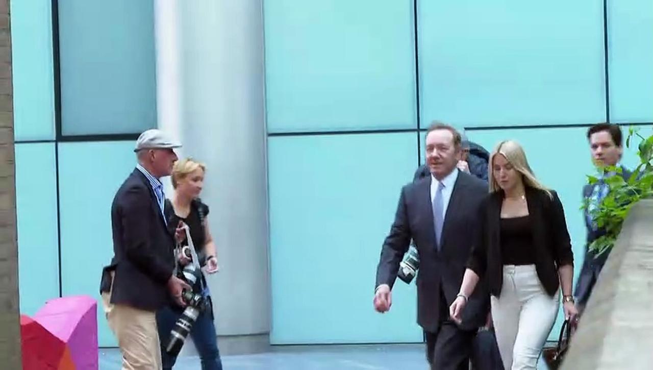 Kevin Spacey arrives at court as trial continues