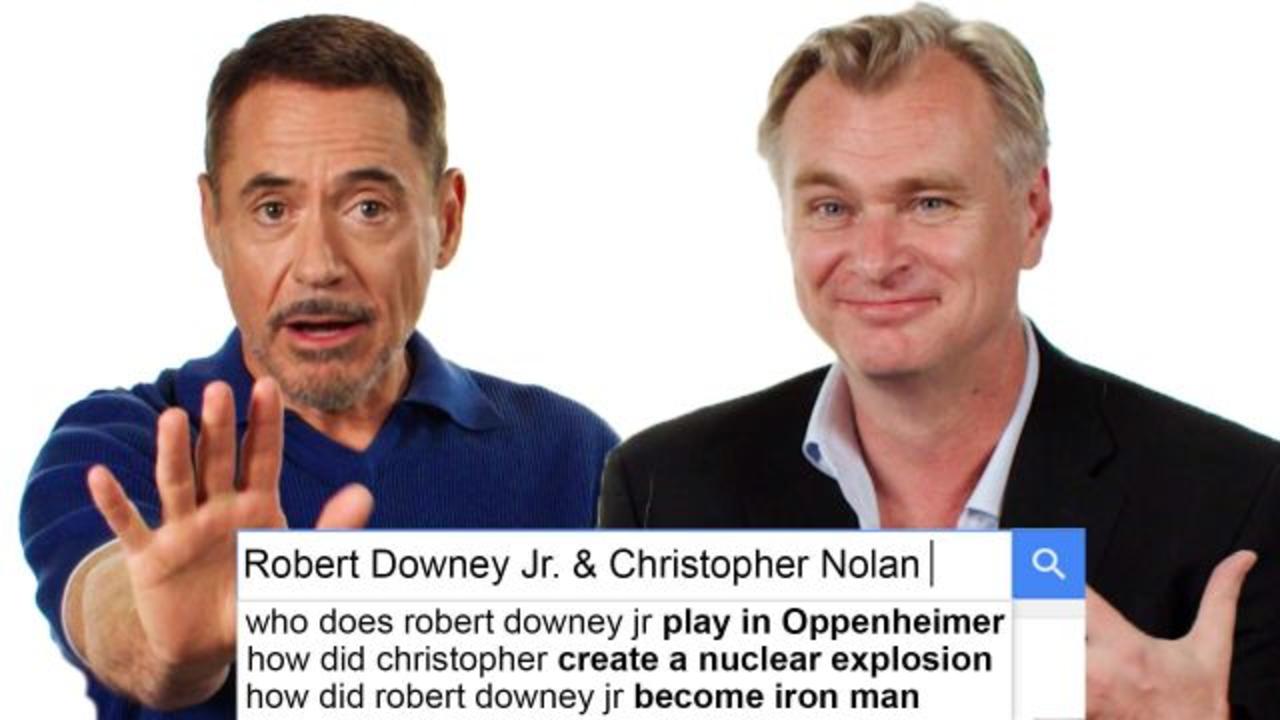 Robert Downey Jr. & Christopher Nolan Answer The Web's Most Searched Questions