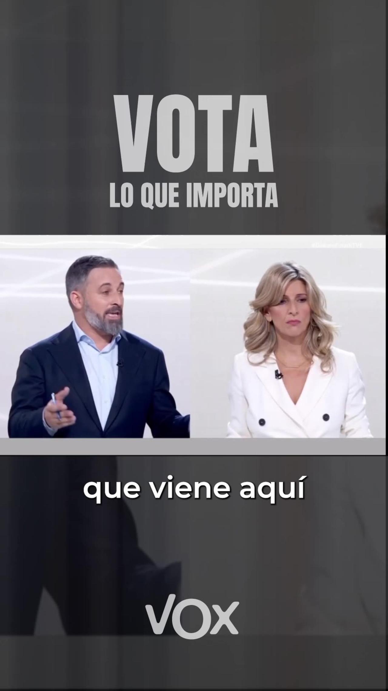Debate a tres Abascal, Díaz y Sánchez en radiotelevisión española