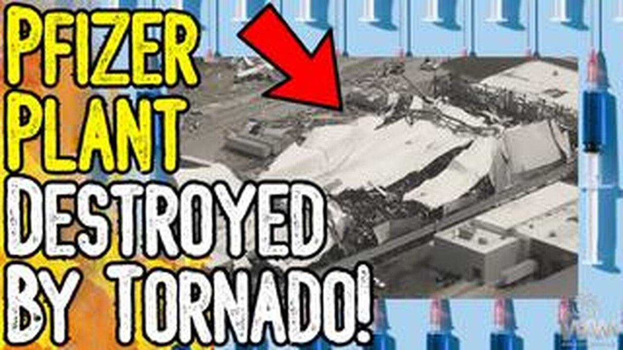 Breaking: Pfizer Plant Destroyed by Tornado - Watch It Happen!