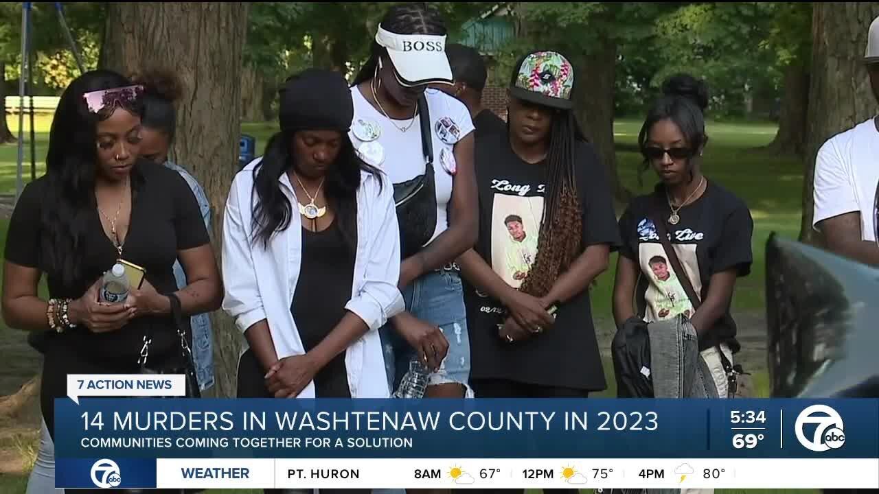 Communities support each other after 14 homicides in Washtenaw County in 2023