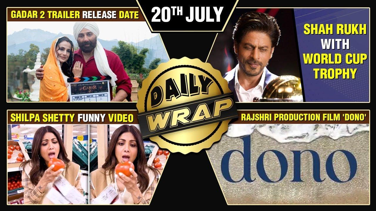 Shah Rukh With World Cup Trophy, Gadar 2 Trailer Release Date, Rajshri Film Dono | Top 10 News