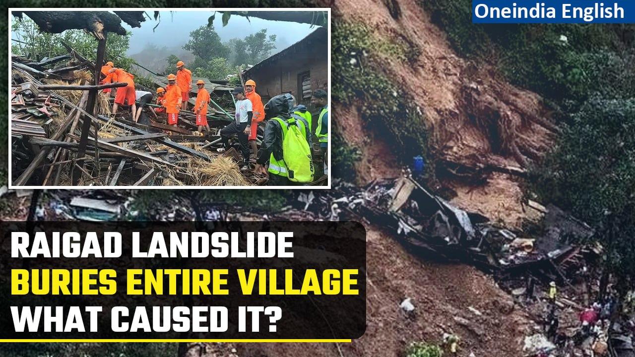 Raigad Landslide: 16 dead after landslip triggered by heavy rains buries village | Oneindia News