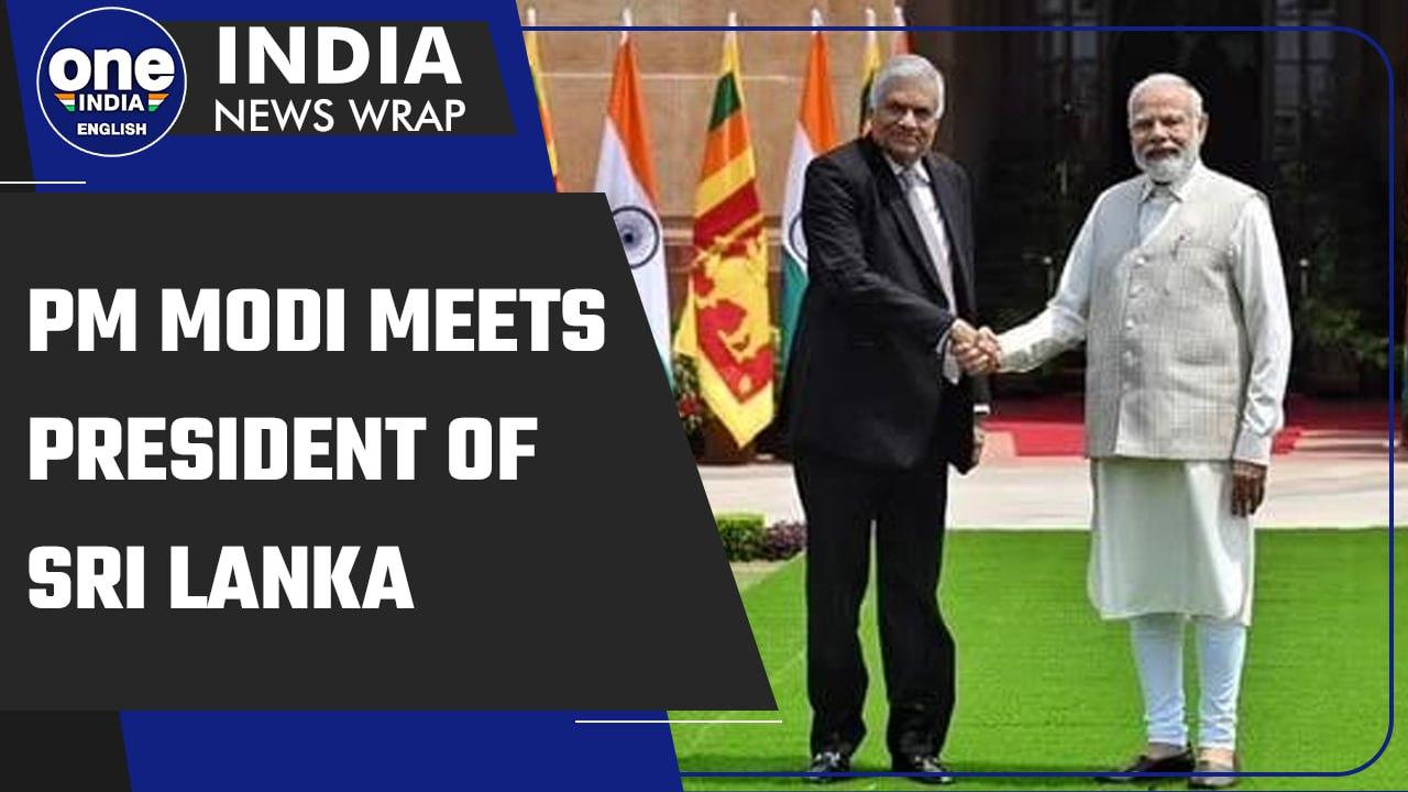 Prime Minister Narendra Modi meets with Ranil Wickremesinghe, President of Sri Lanka | Oneindia News
