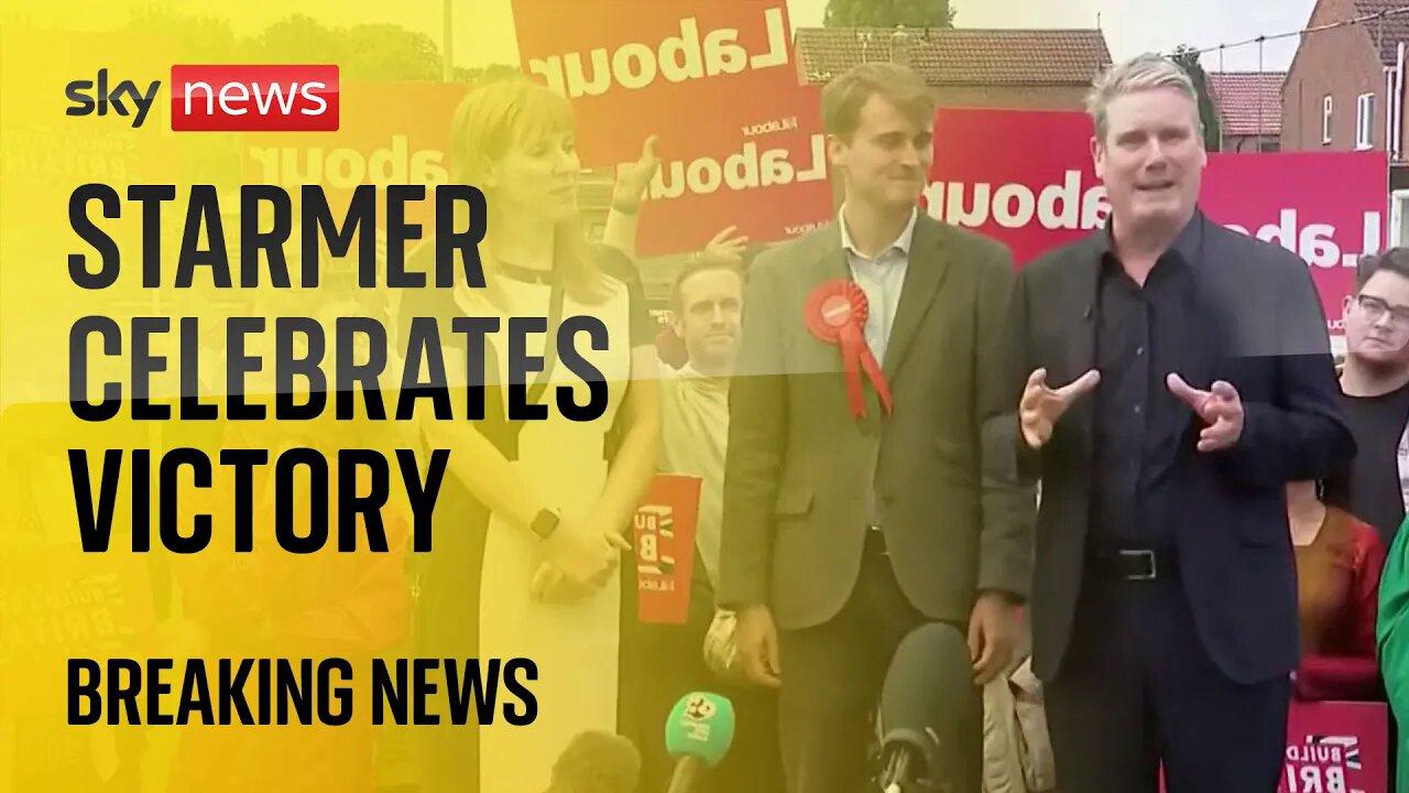 Starmer celebrates Labour's by-election victory in Selby and Ainsty