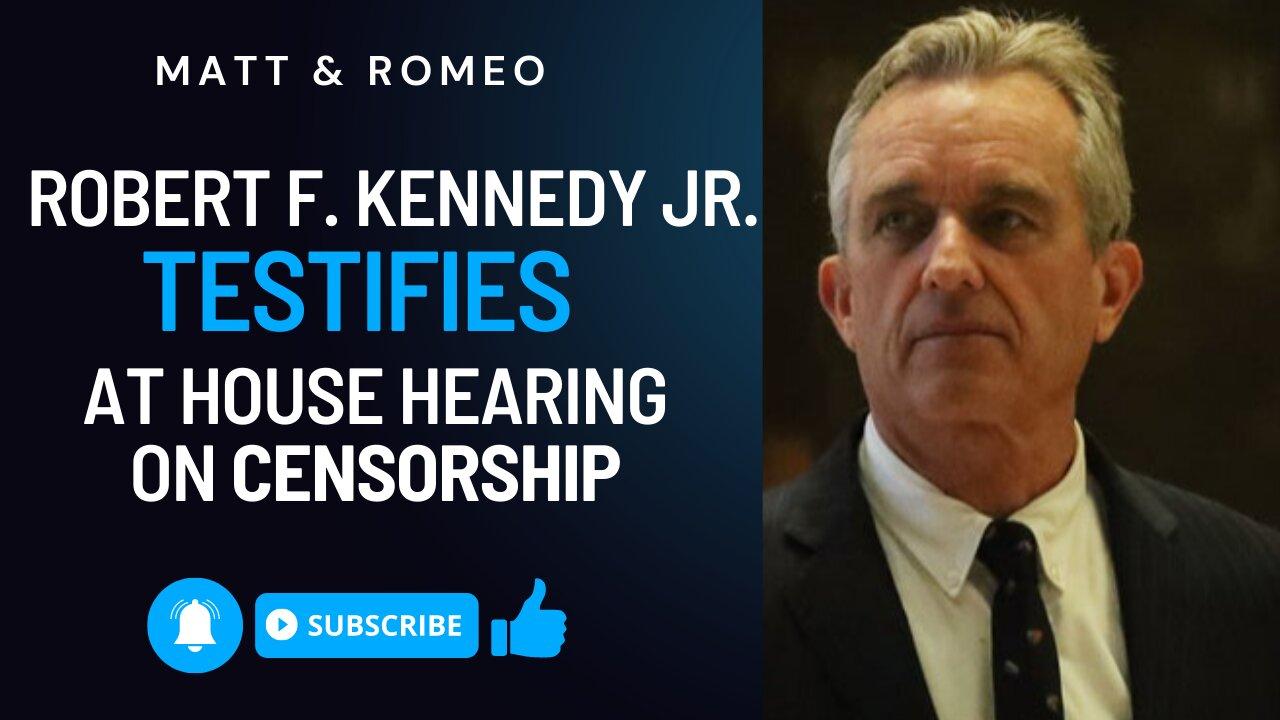 Robert F. Kennedy Jr. Testifies at House Hearing One News Page VIDEO