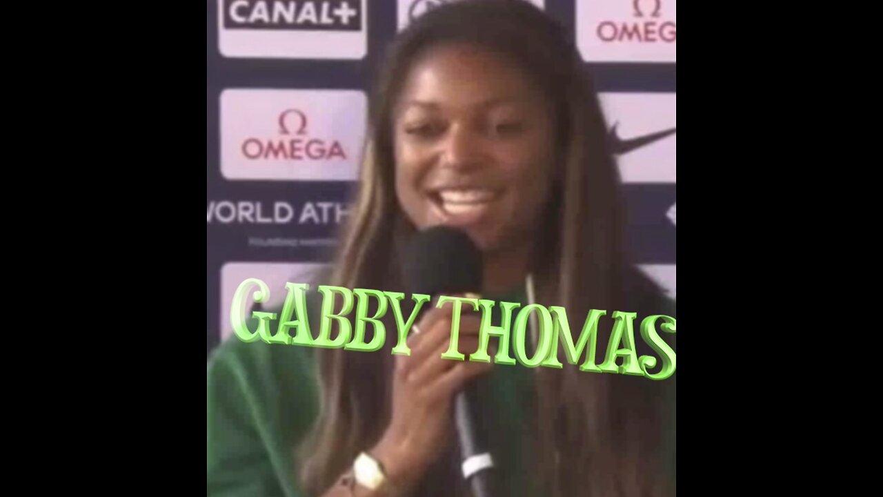 Jamerican  sprinter Gabby Thomas , I really like the fanbase In Jamaica where my grand father lived