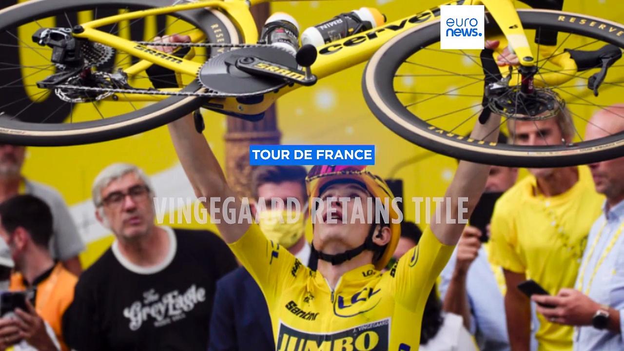 Denmark's Jonas Vingegaard wins second consecutive Tour de France
