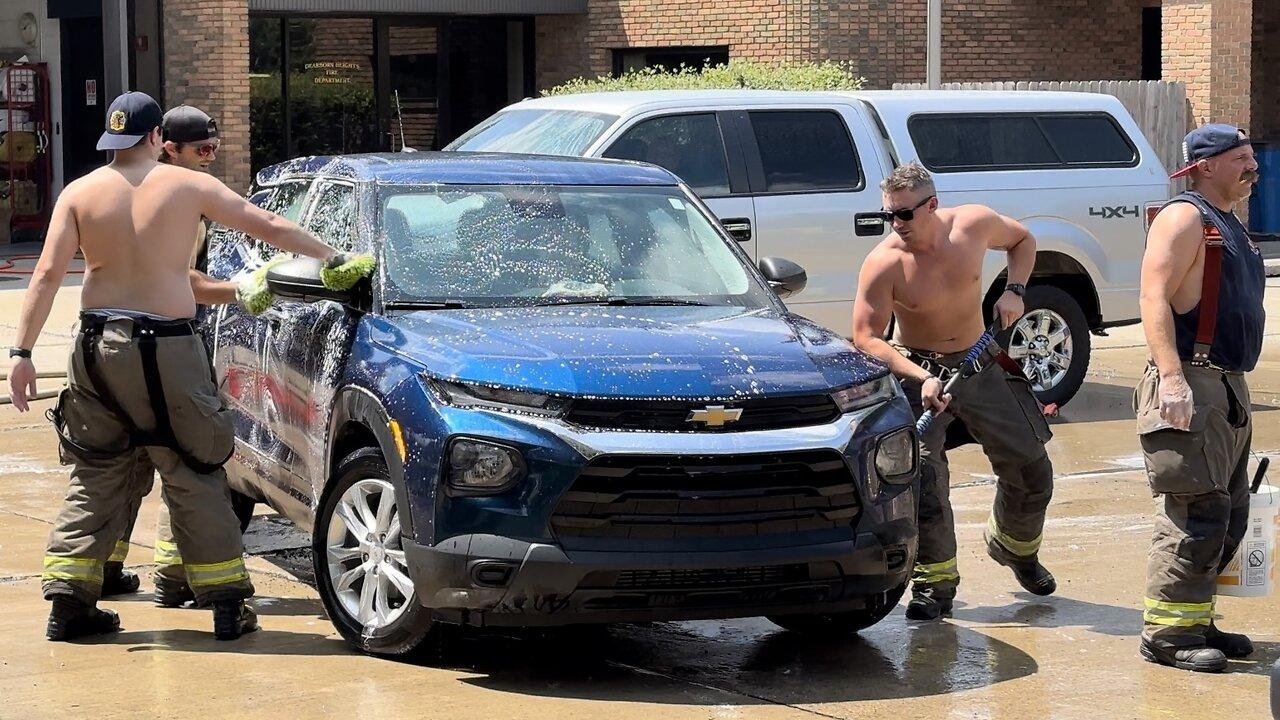Dearborn Heights Firefighters Hold Charity Car One News Page VIDEO