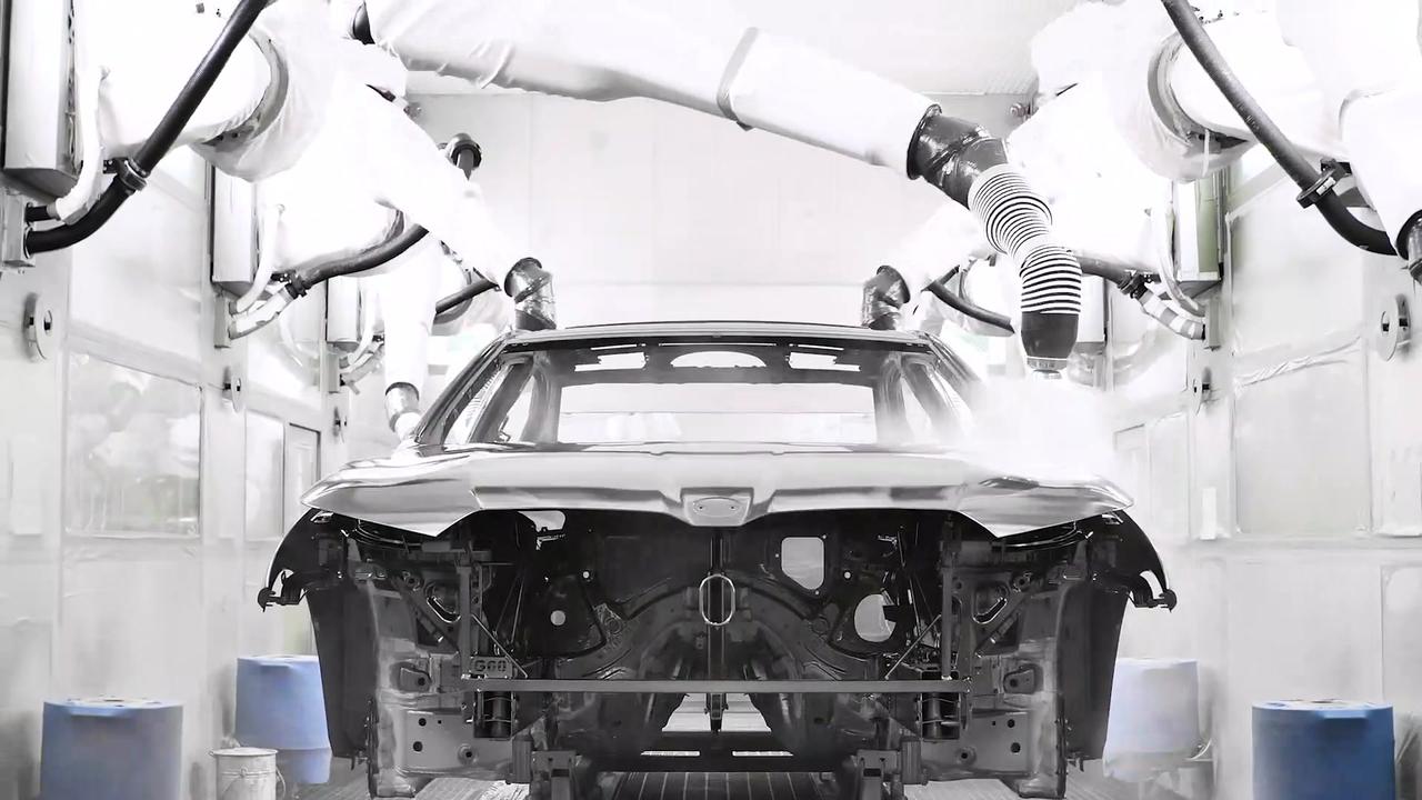 Production of the BMW 5 Series at BMW Group Plant Dingolfing - Paint Shop