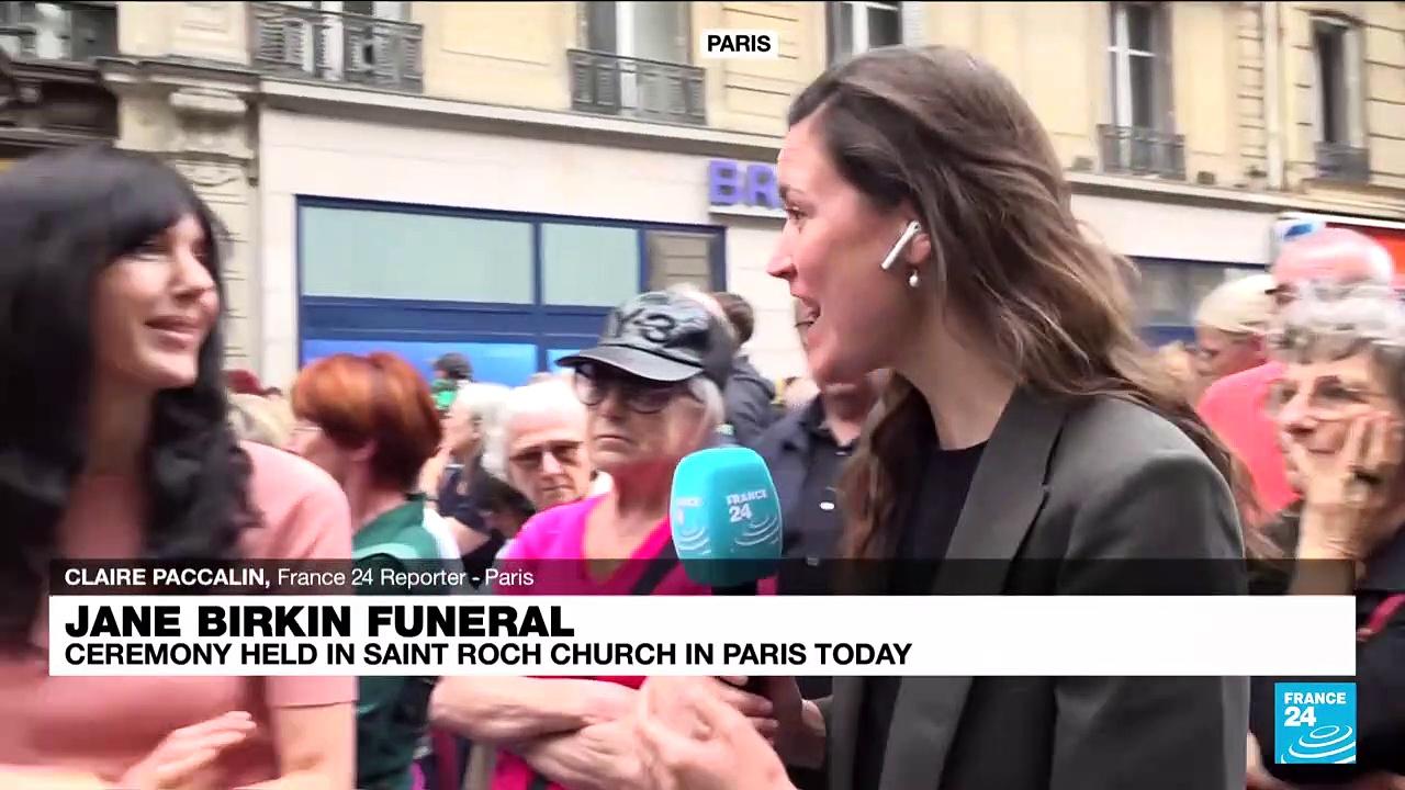 Jane Birkin funeral: ceremony held in Saint Roch church in Paris today
