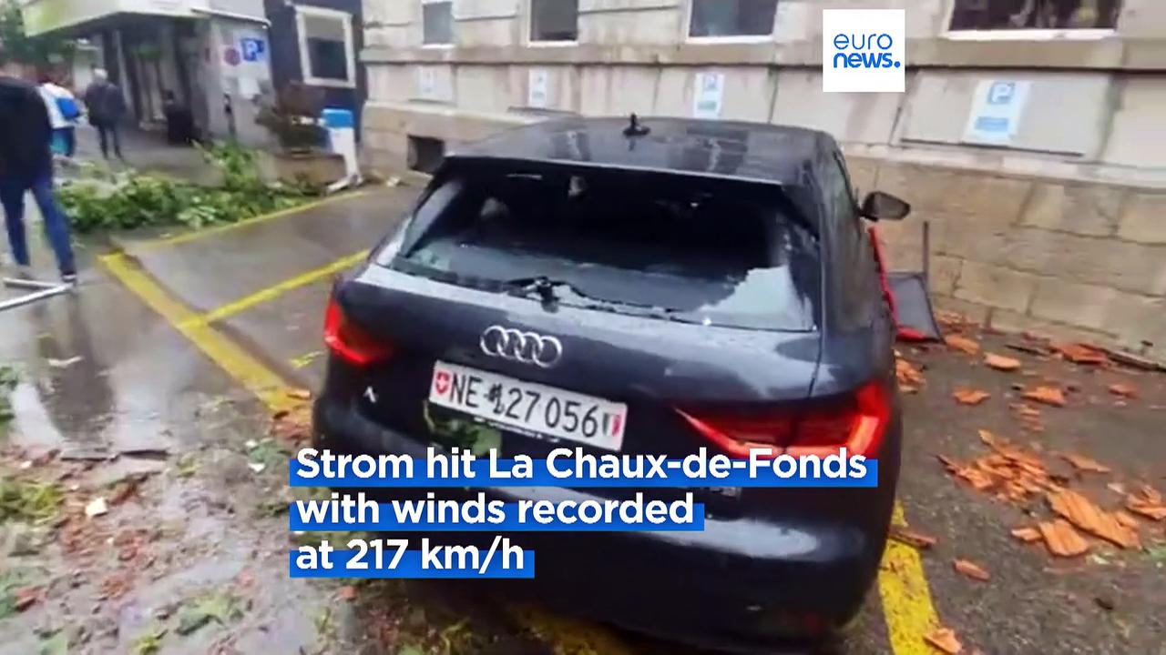 Switzerland storm kills one and injures some 15 One News Page VIDEO