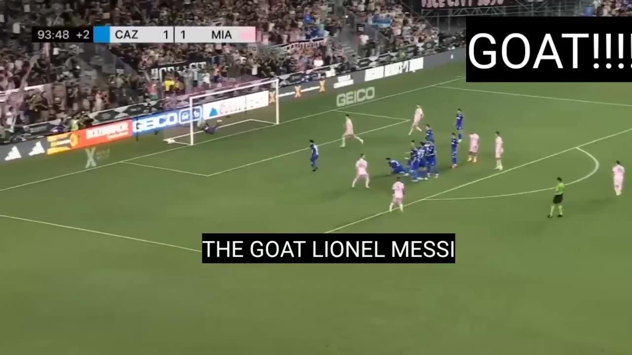 Lionel Messi's Debut for Inter Miami - An Unbelievable Freekick Goal! GOAT GOAT GOAT