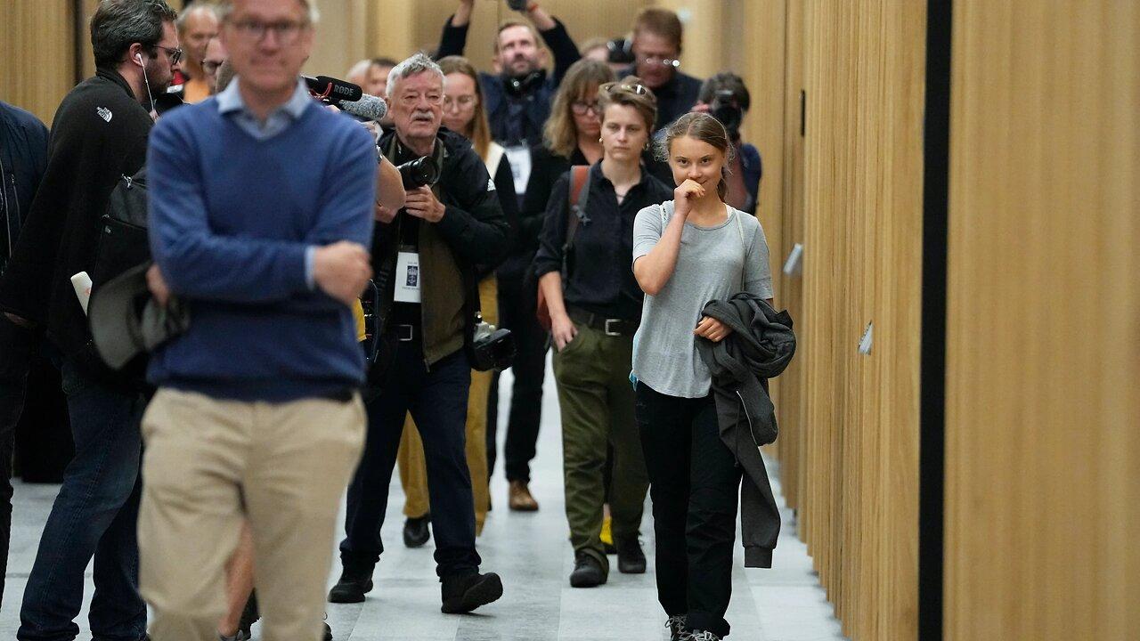 Greta Thunberg appears in Swedish court