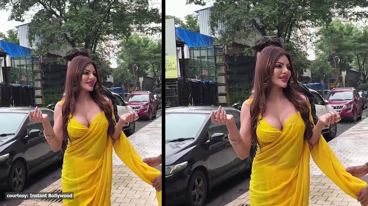 Sherlyn Chopra flaunts her dance moves on Mumbai street