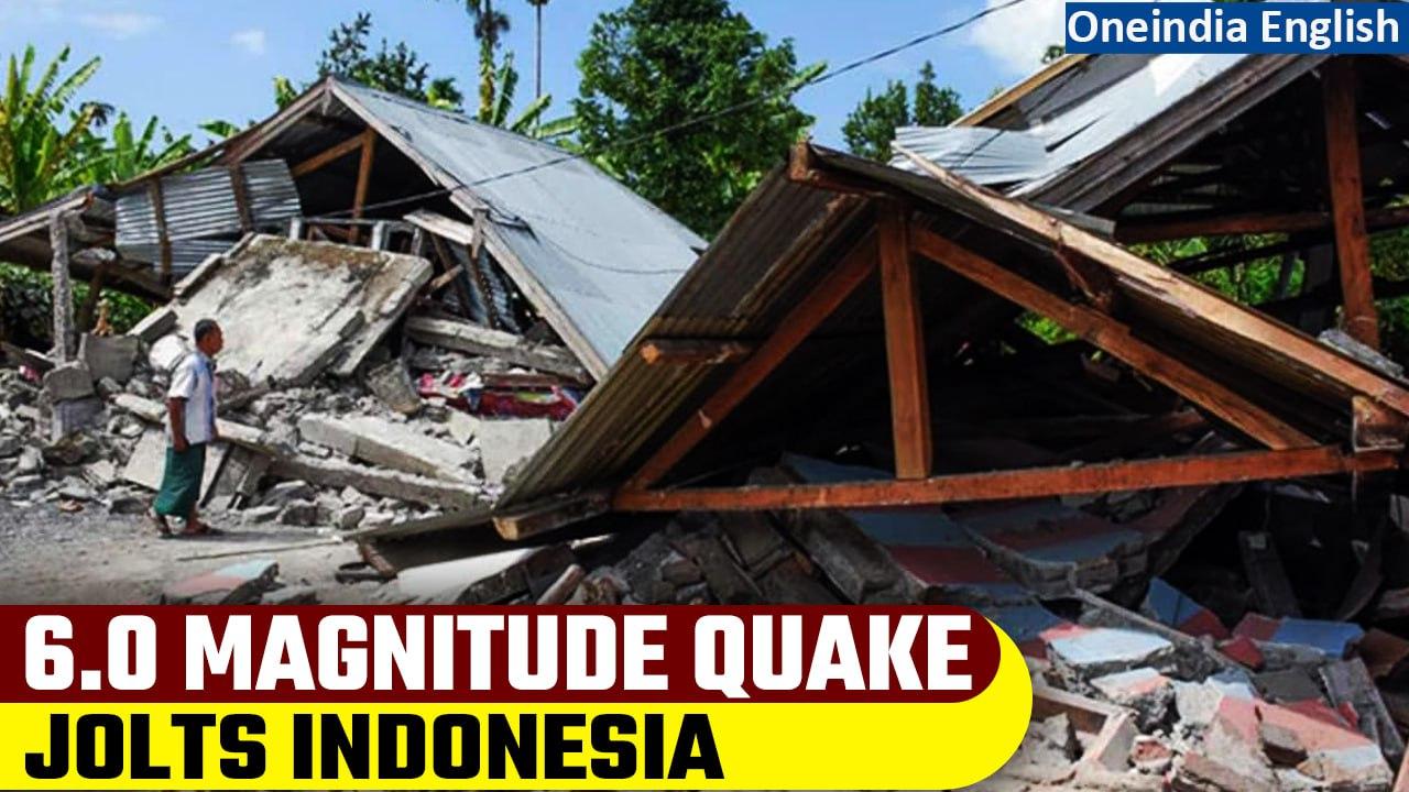 Indonesia: Magnitude 6.0 earthquake jolts East Nusa Tenggara, no risk of Tsunami | Oneindia News