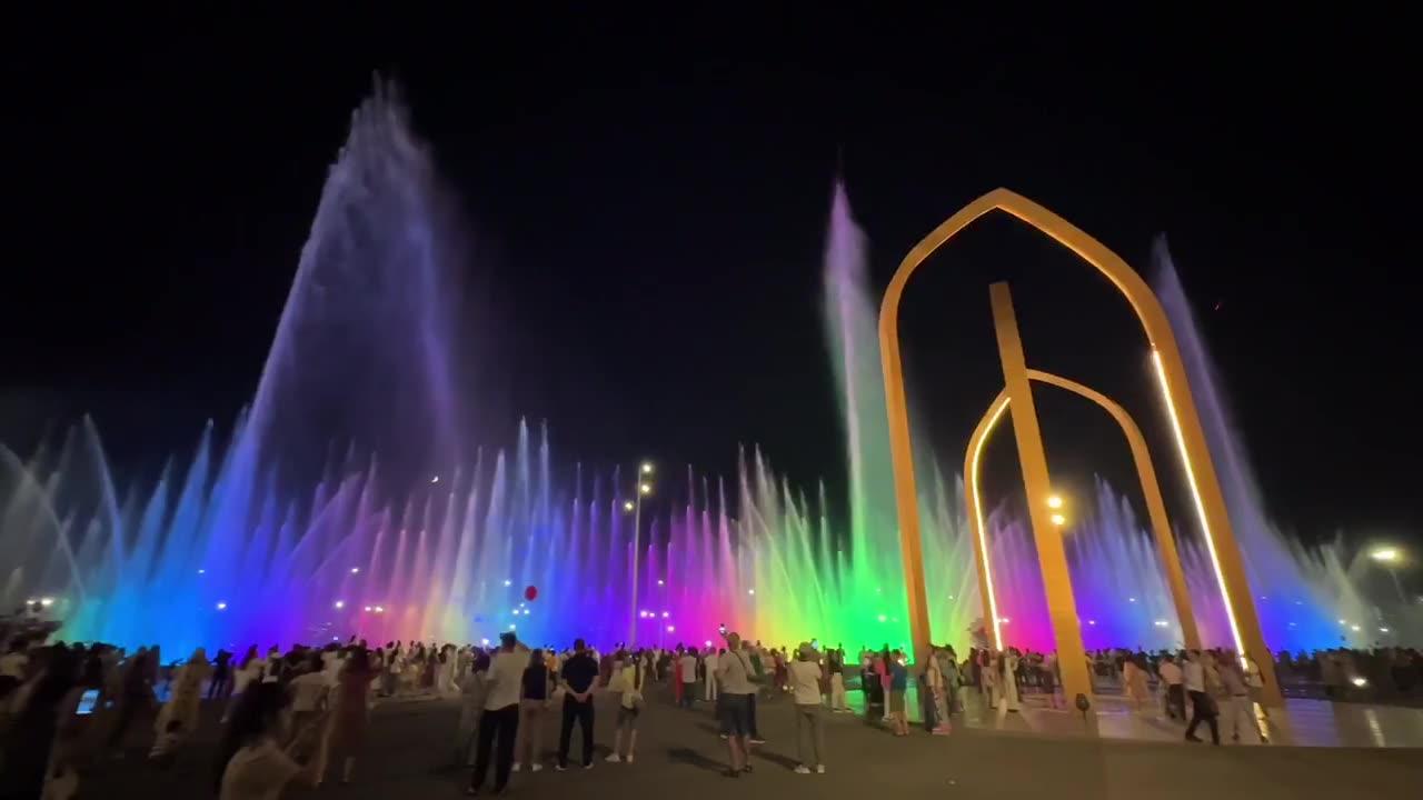 Fountain in the city of Samarkand