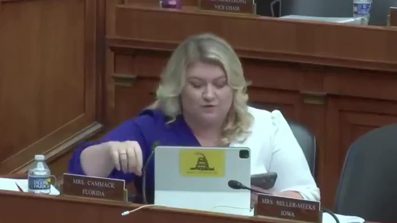 DEMOCRATS WALK OUT BECAUSE TO AVOID A VIDEO>>>  Rep. Kat Cammack