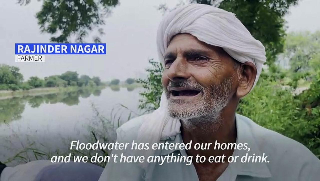 India: farmers struggle as farmland floods