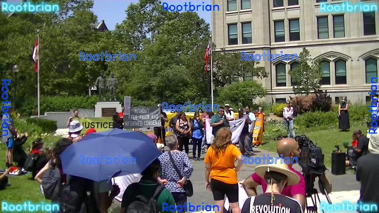 No Mining On Anishinaabe Territory Rally - Water pollution is bad - 7/20/2023