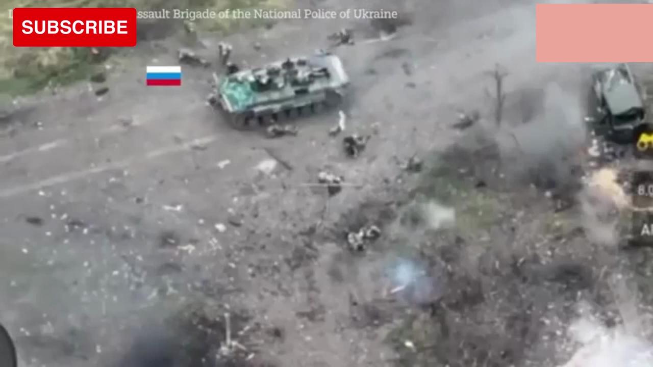 Shocking video from Ukraine: Ukrainian soldiers ambush a Russian war machine