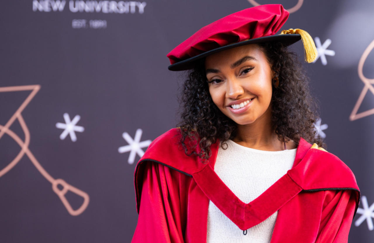 Leigh-Anne Pinnock presented with an honorary doctorate for her career achievements and her work fighting racism