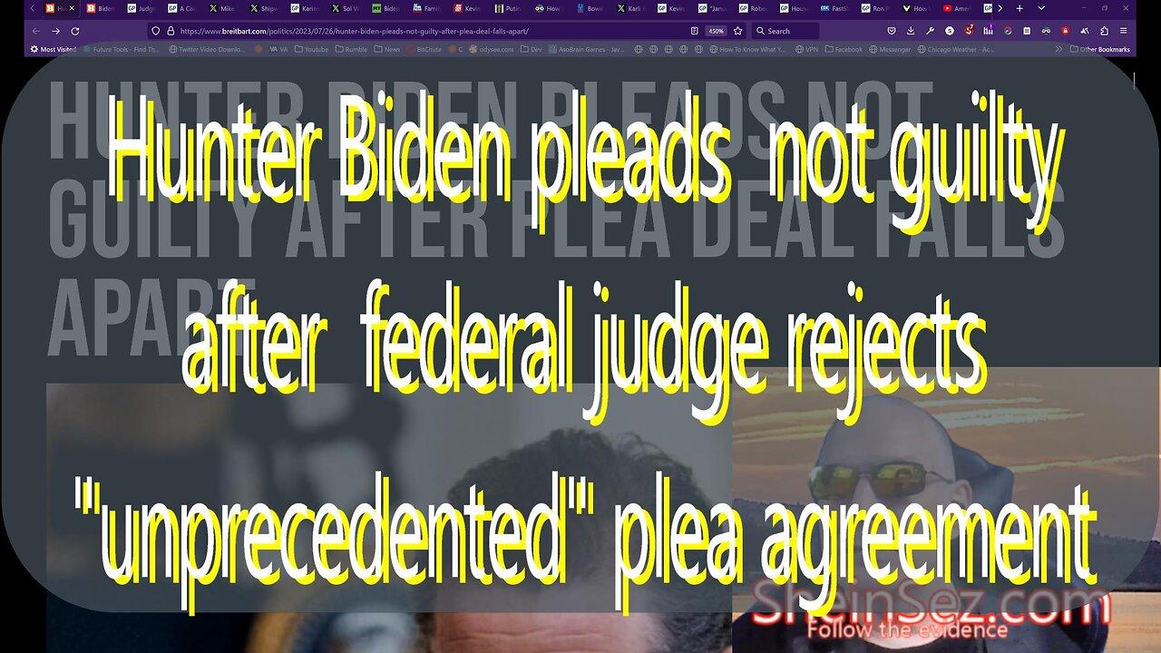 Federal judge rejects "unprecedented" plea agreement for Hunter Biden-SheinSez 242