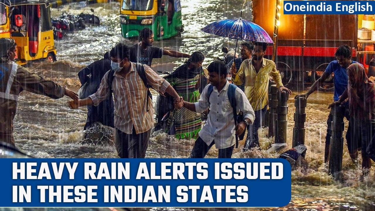 IMD issues heavy rain alerts in Maharashtra, Gujarat, Telangana, Karnataka & HP | Oneindia News