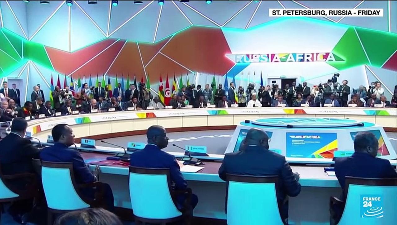 Russia 'carefully' examining African peace plan for Ukraine, Putin says at summit