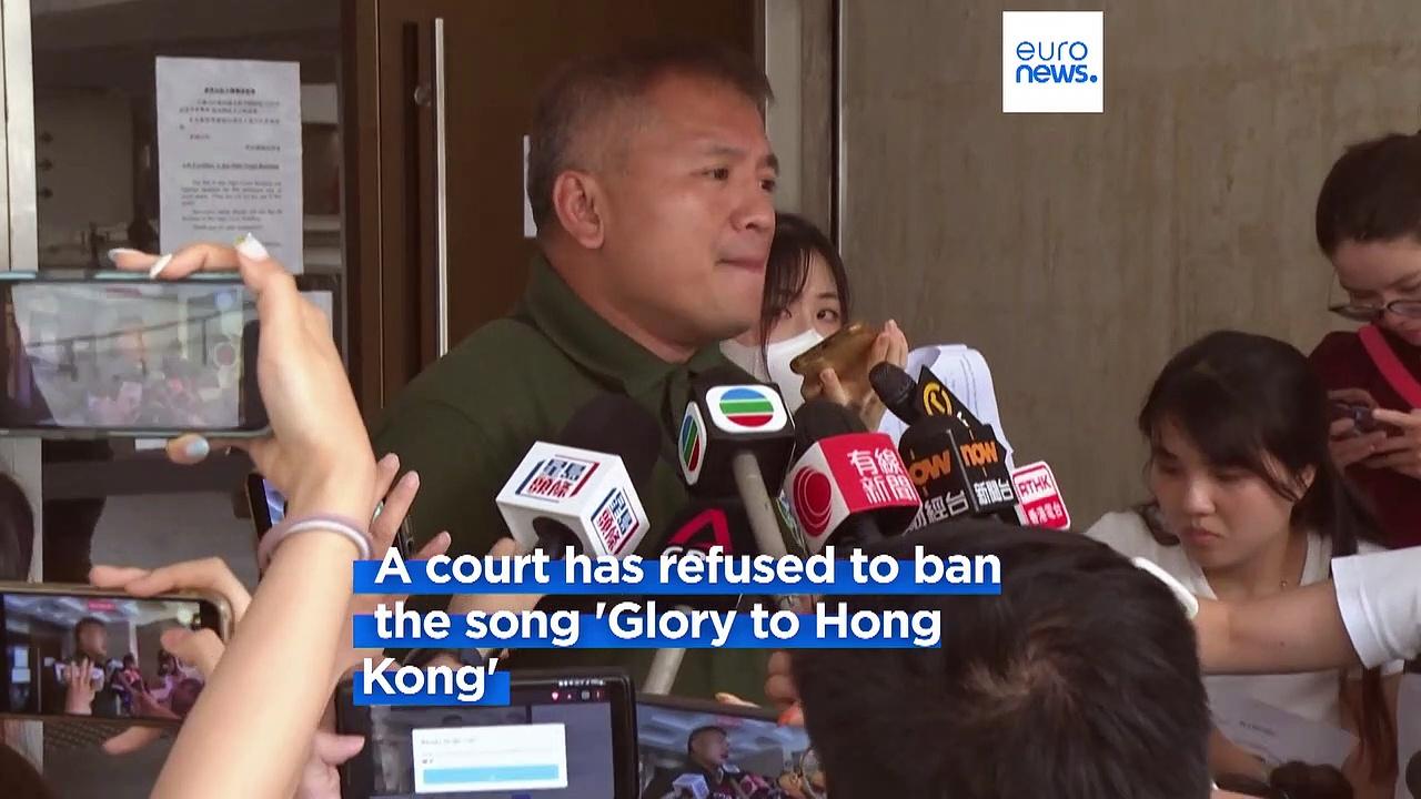 A Hong Kong court rejects a government-requested ban on popular protest song after Google's defiance