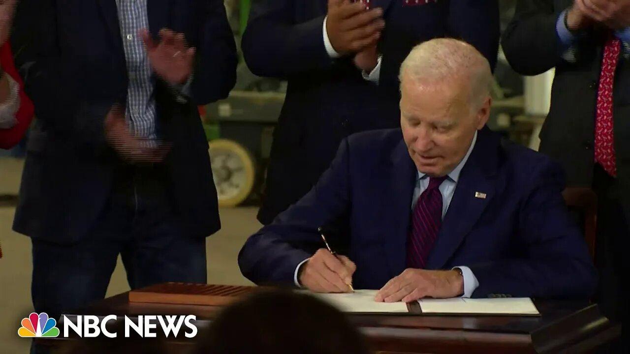 'All that talk and no action': Biden forgets to sign executive order