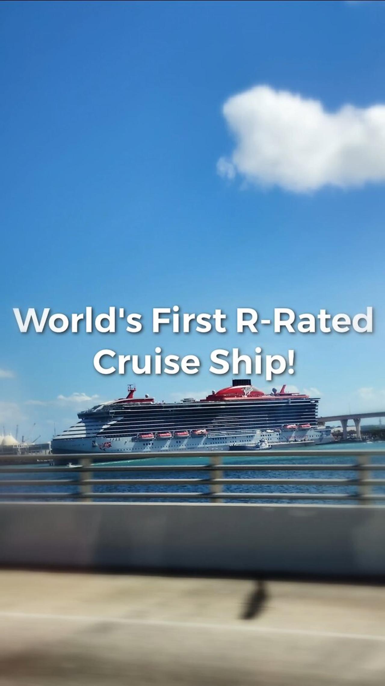 We Spent 4 Nights On Worlds FIRST R-RATED Cruise Ship | Virgin Voyages.    #cruise #shorts