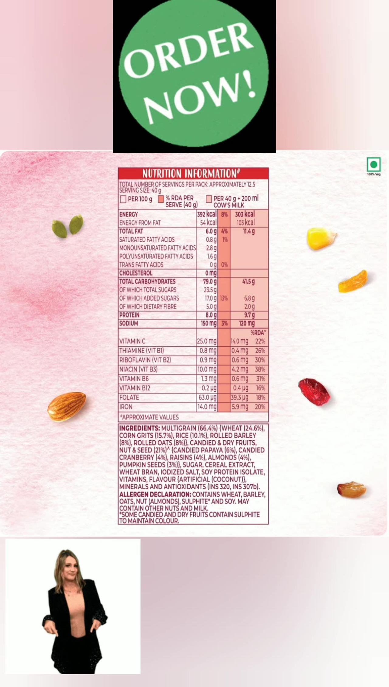 Kellogg's Muesli 21% Fruit, Nut & Seeds 750g | 5 Grains, High in #viral #motivation # #ShortVideo