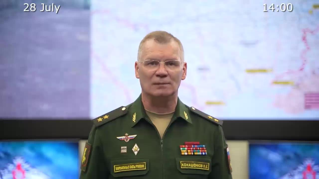 Russian Defence Ministry 2023-07-28 report on the progress of the special military operation