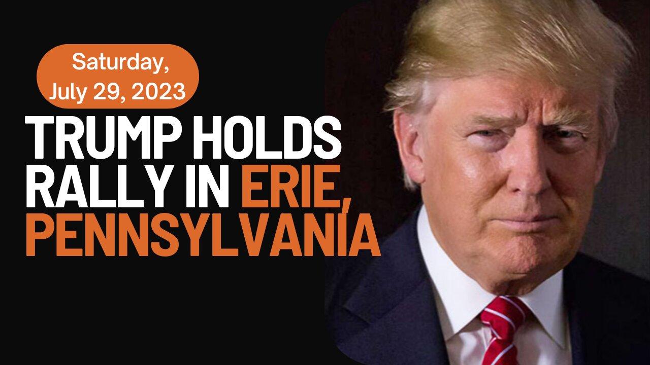 President Donald Trump Holds Rally in Erie, Pennsylvania