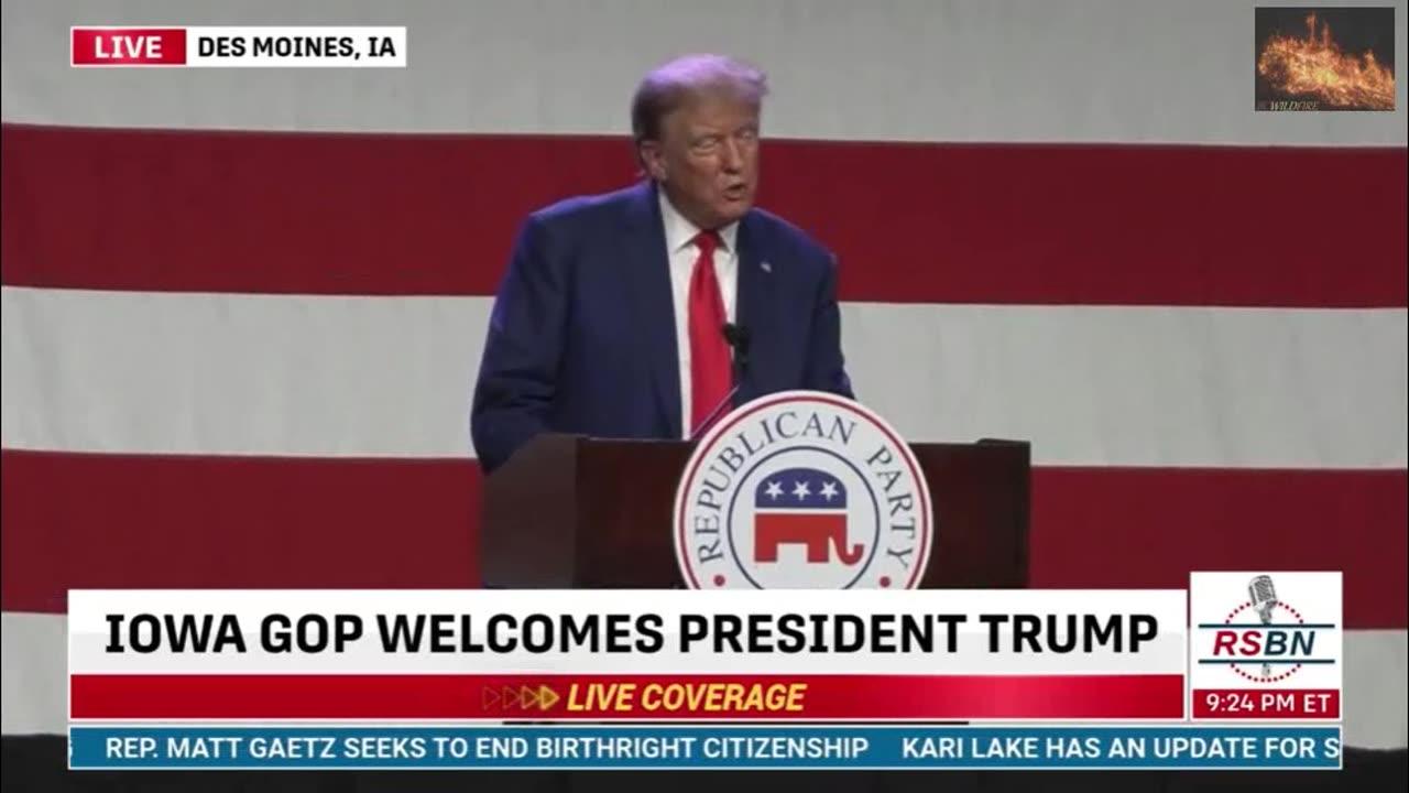 Trump Iowa GOP Dinner FULL Speech July 28, 2023